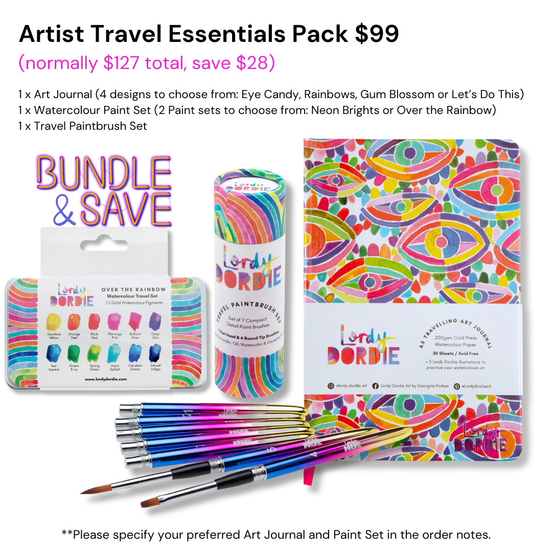 Artist Travel Essentials Pack BUNDLE $99 ($127 Value)