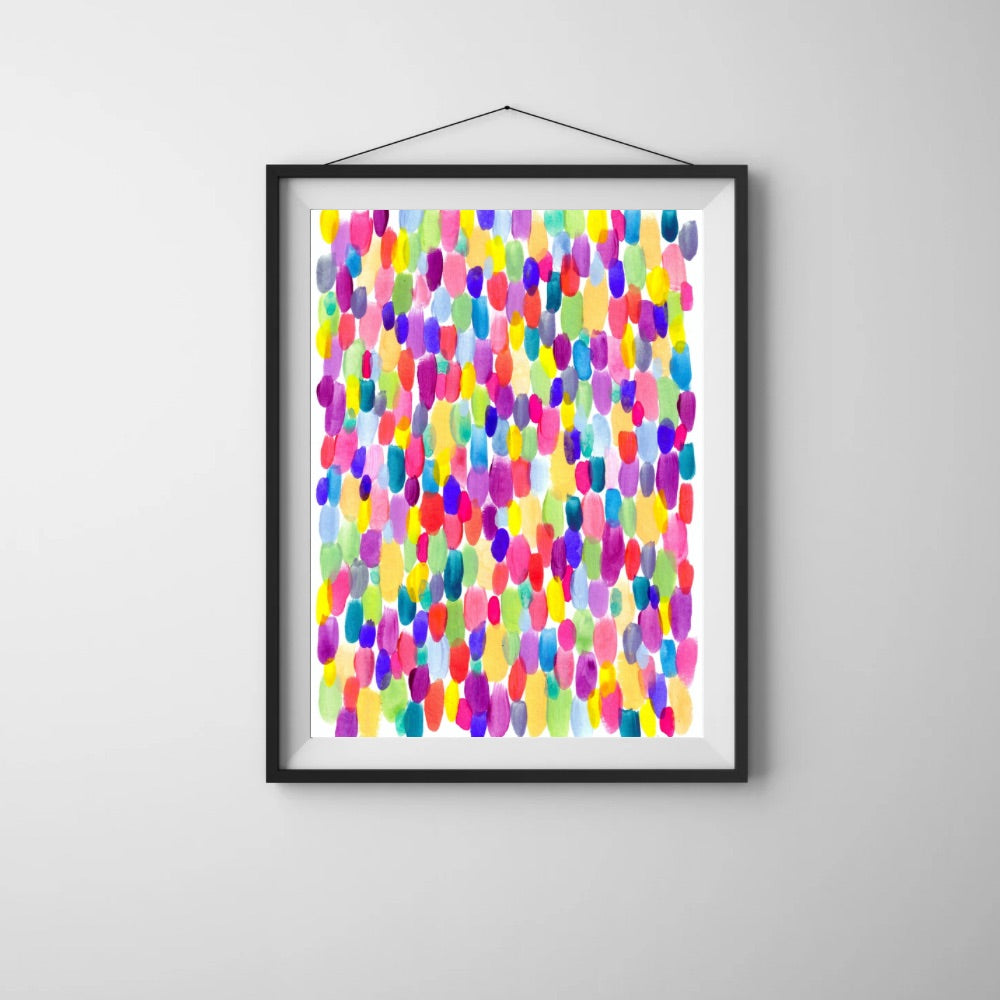 “100’s & 1000’s" Original Watercolour Artwork on Paper (A5: 14.8x21cm)