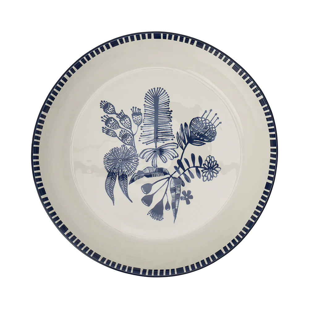 Annabel Trends X Lordy Dordie Ceramic Platter - Navy Natives
