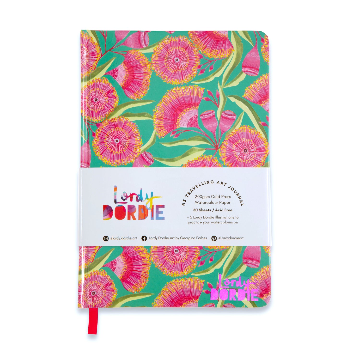 Gum Blossoms A5 Visual Art Diary | A5 Art Journal