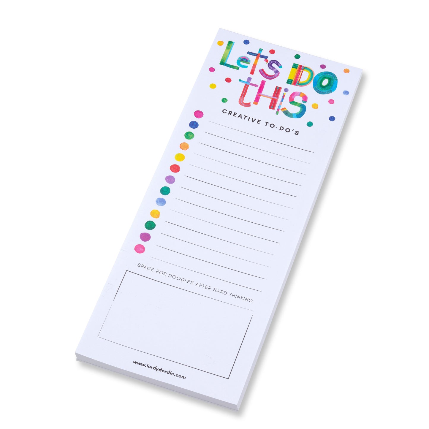 Creative To-Do's Notepad - "Let's Do This"