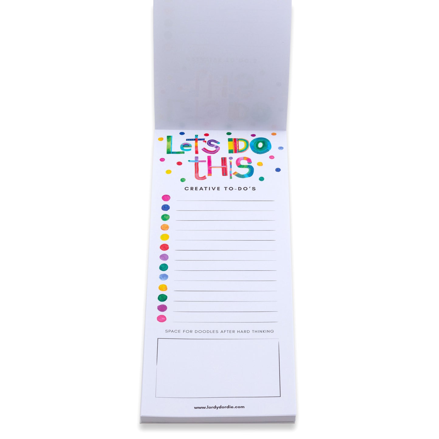 Creative To-Do's Notepad - "Let's Do This" | Artwork Planner Notepage