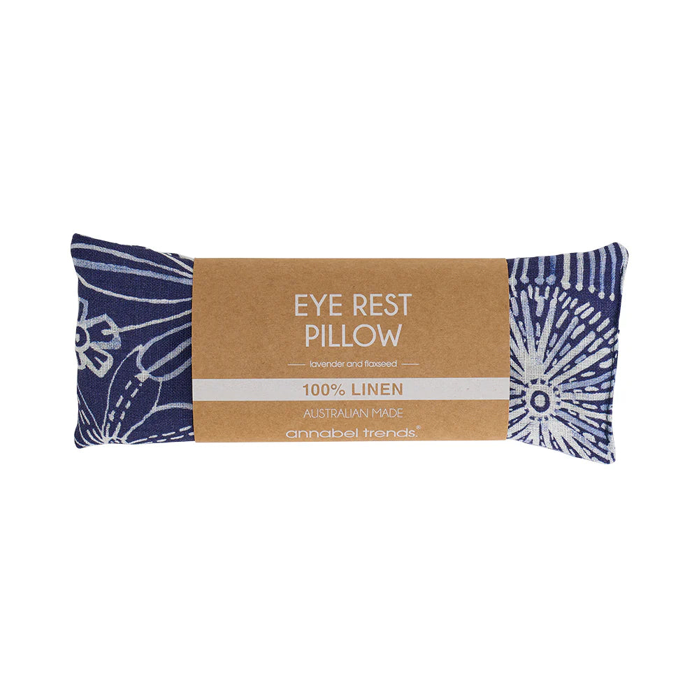 Annabel Trends X Lordy Dordie Eye Rest Pillow - Linen - Navy Natives