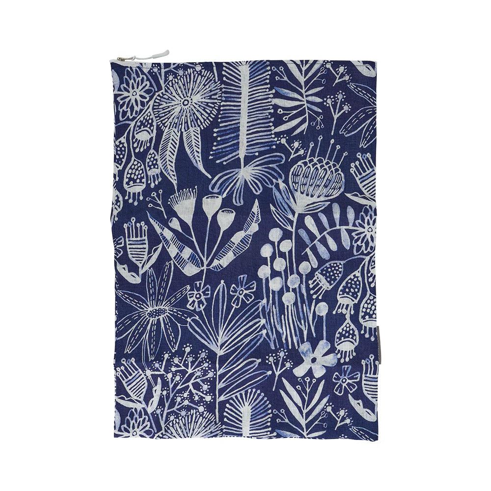 Annabel Trends X Lordy Dordie Laundry Bag - Linen - Navy Natives