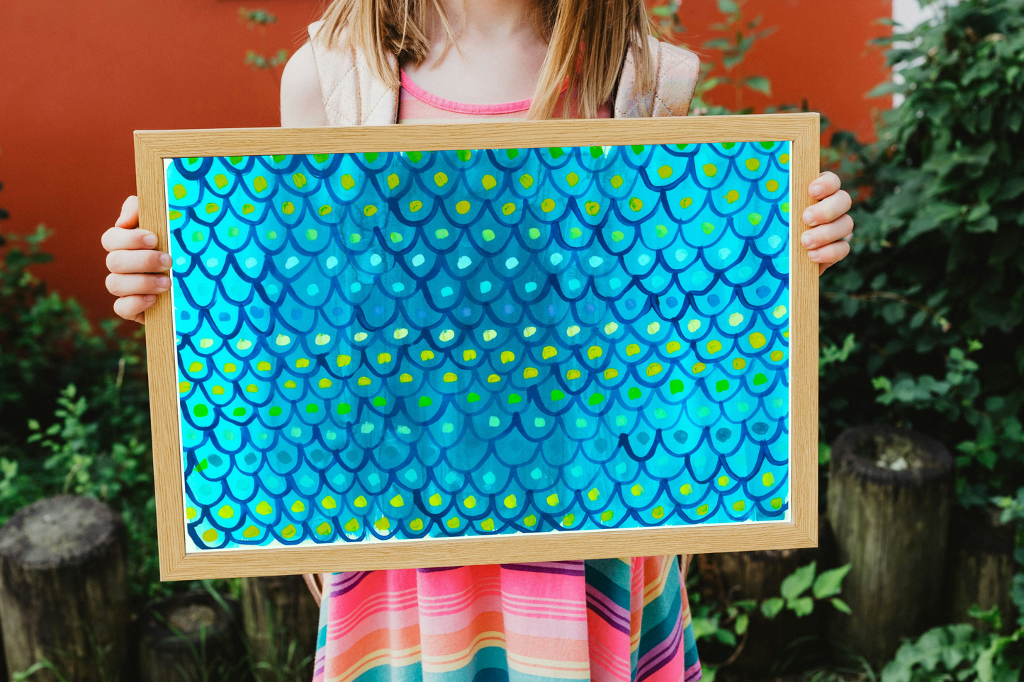 "Mermaid Scales" Original Watercolour Artwork on Paper | Australian Art Sale