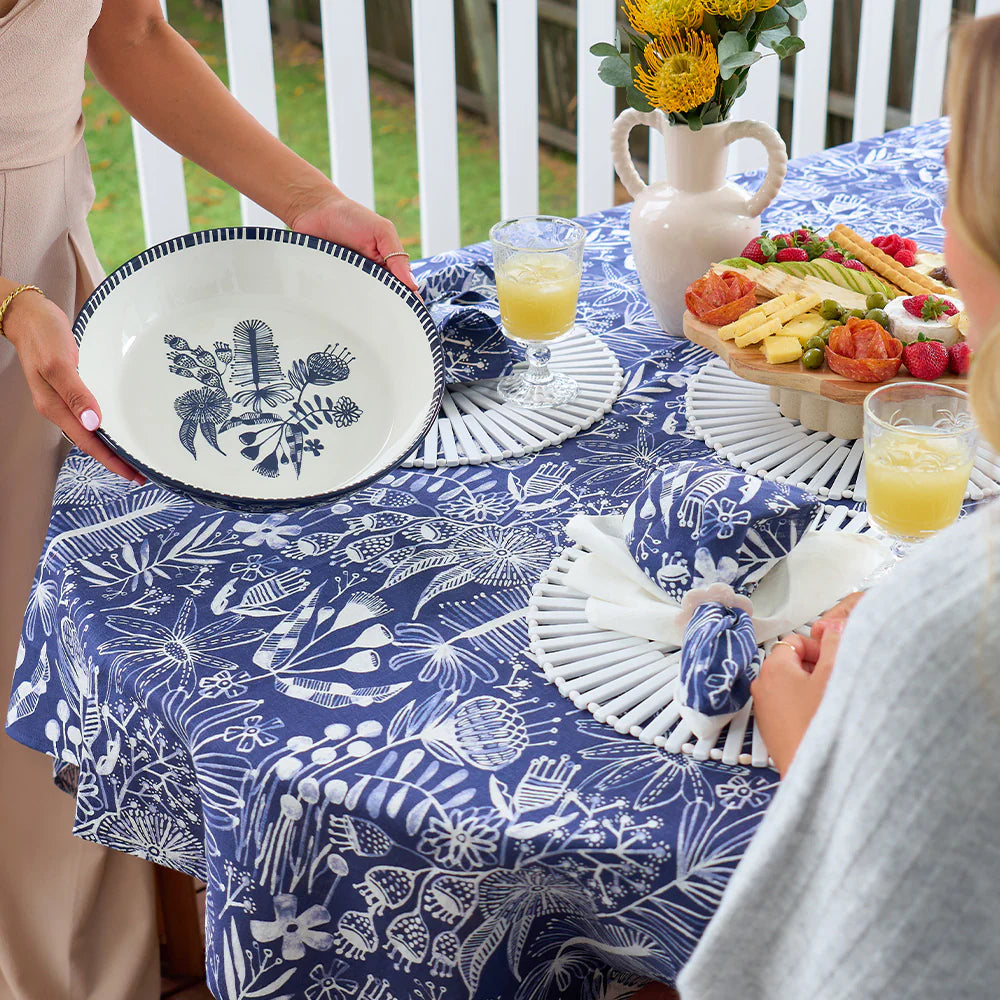 Annabel Trends X Lordy Dordie Ceramic Platter - Navy Natives
