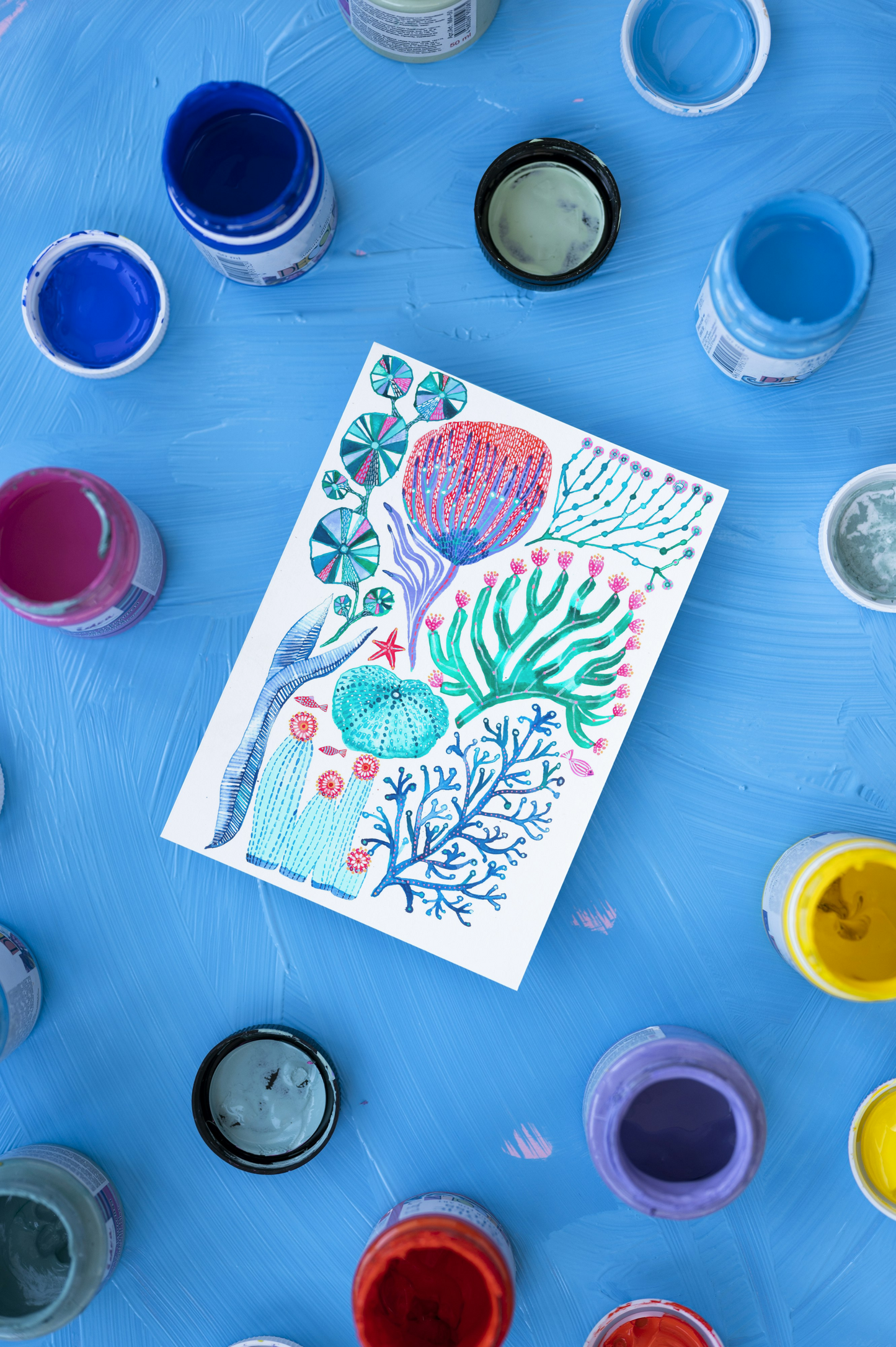 "Bloom Lagoon" Original Watercolour Artwork on Paper (A4: 21x29.7 cm)