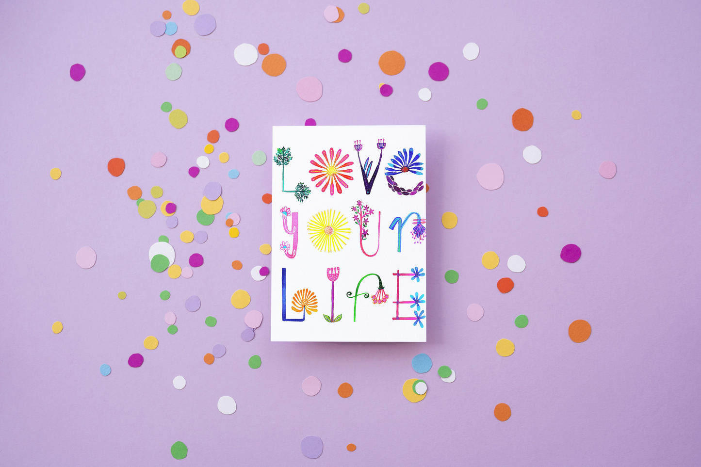 "Love Your Life" Original Watercolour Artwork on Paper (A4: 21x29.7 cm)