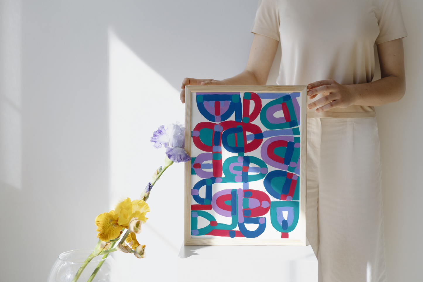 "Arches" Original Acrylic Artwork on Paper (A4: 21x29.7 cm)