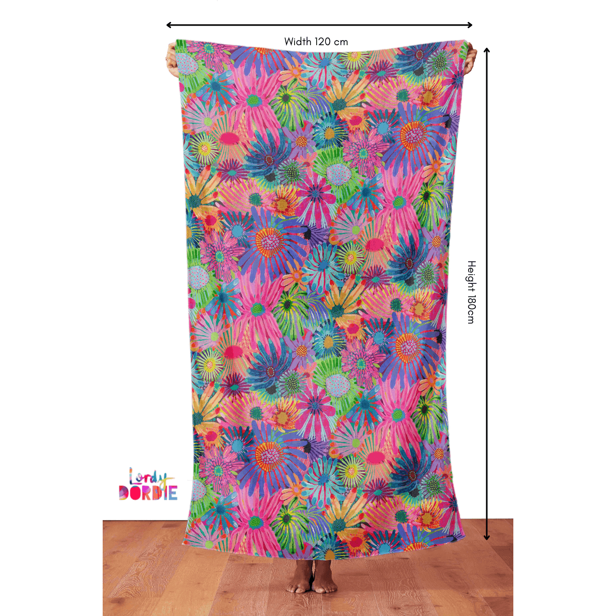 Secret Garden - BEACH WRAP / SCARF - Lordy Dordie Art