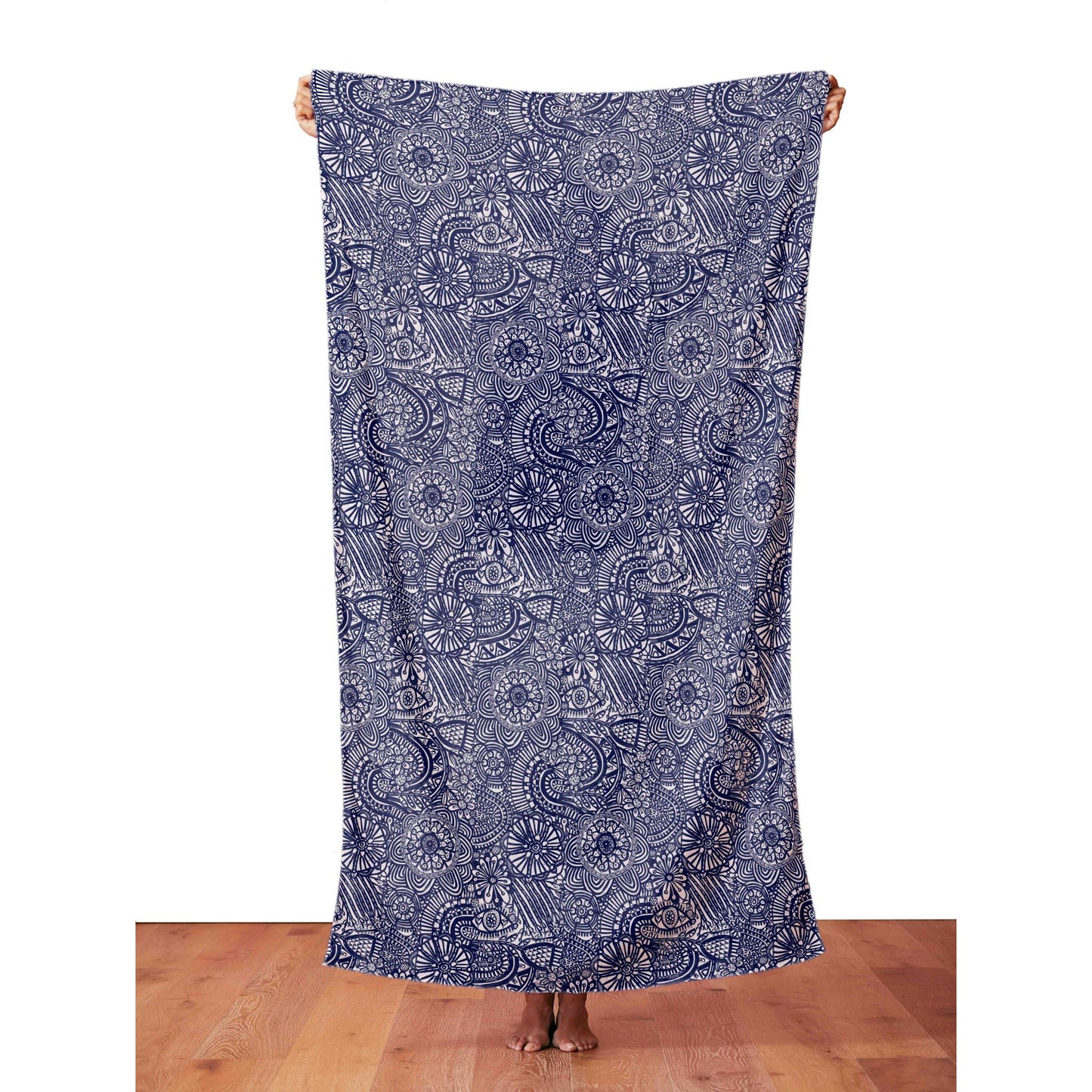 Flowerbed - BEACH WRAP/ SCARF - Lordy Dordie Art