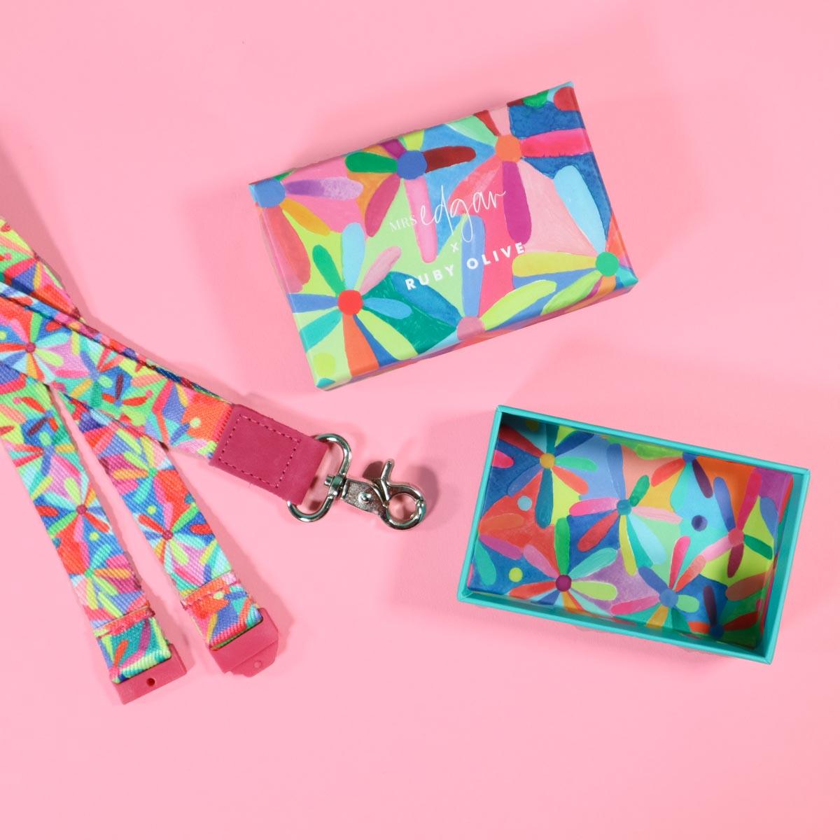RAINBOW DAISES Lanyards - Ruby Olive x Lordy Dordie x Mrs Edgars COLLAB - Lordy Dordie Art