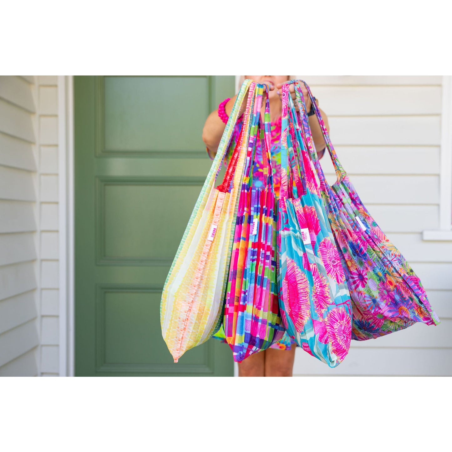 Concertina Pleat Bag - Secret Garden - Lordy Dordie Art