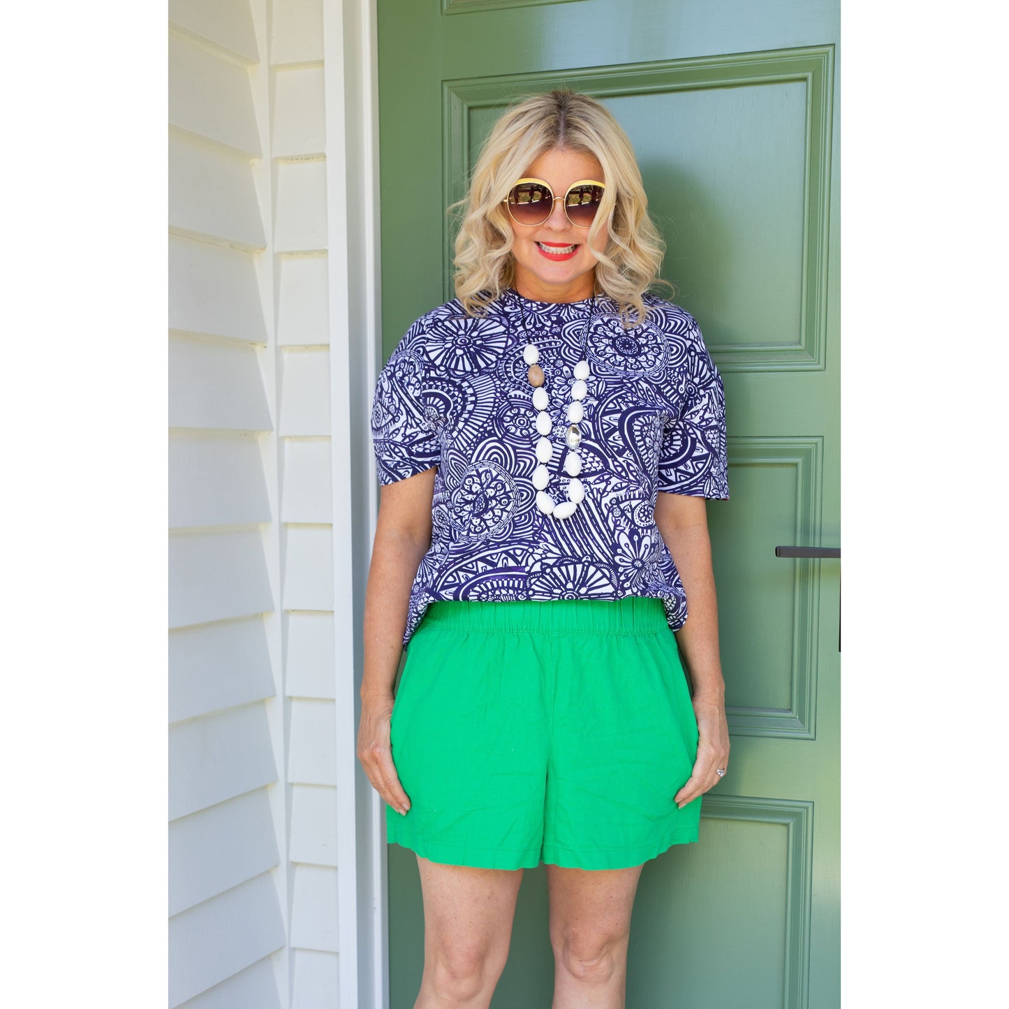 Blue Bold Vibrant Women's Shirts, Tops & Tee's Australia | Lordy Dordie Clothing Designs