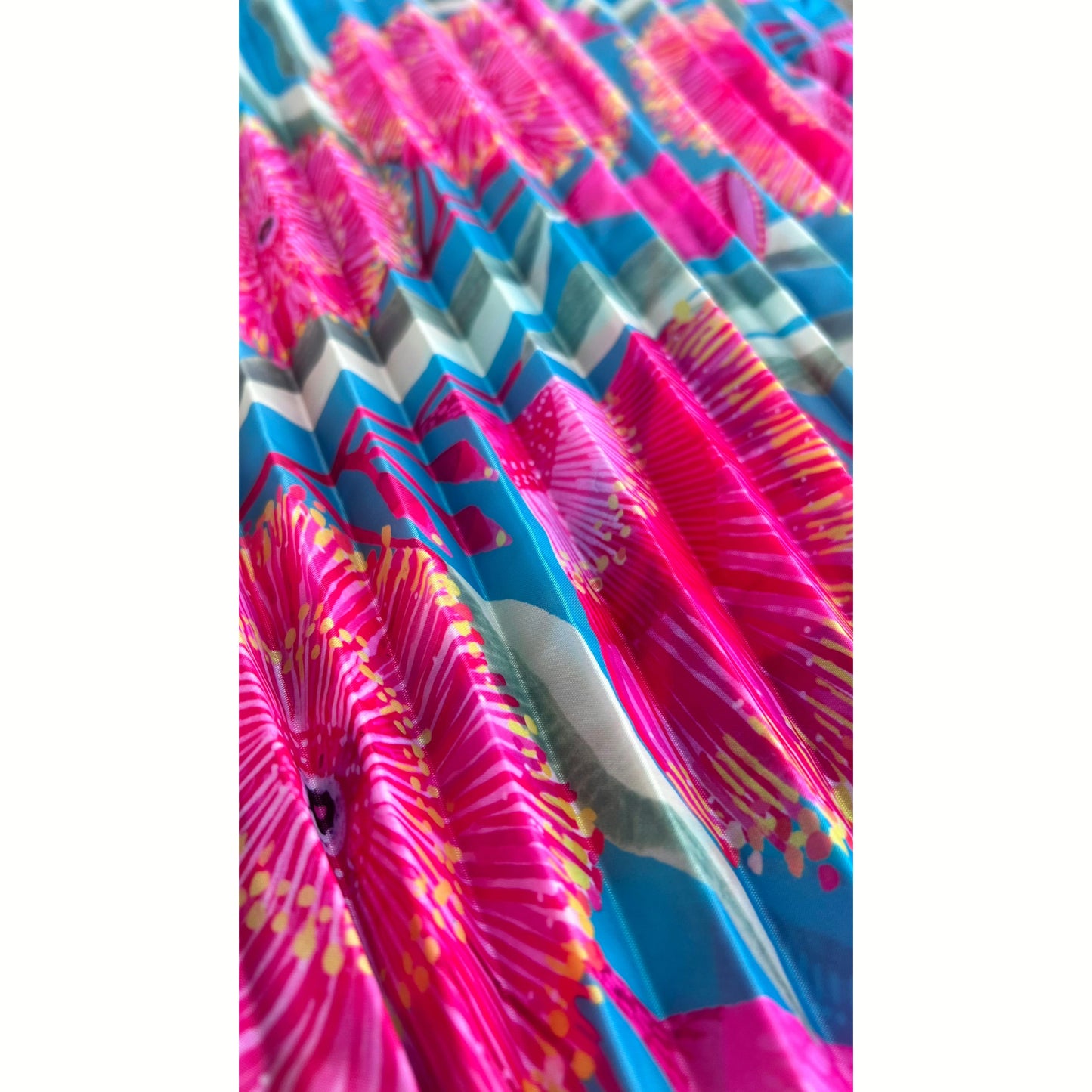 Concertina Pleat Bag - Gum Blossoms - Lordy Dordie Art
