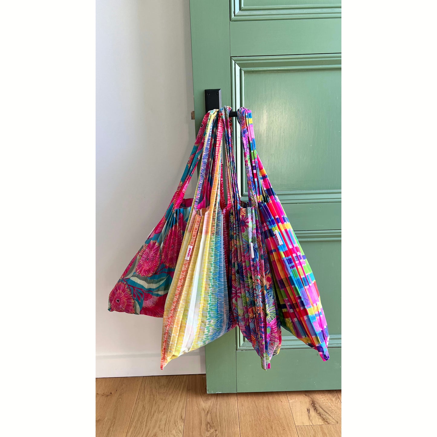 Concertina Pleat Bag - Brushstrokes - Lordy Dordie Art