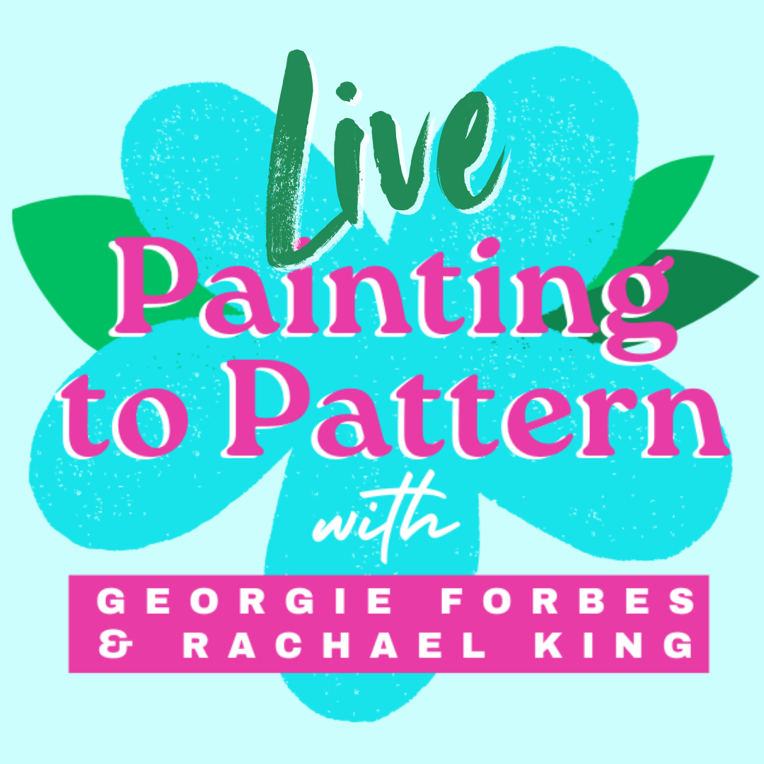 Painting to Pattern LIVE  ✨ From Brush to Repeat Pattern – Join Us Live or Replay Anytime