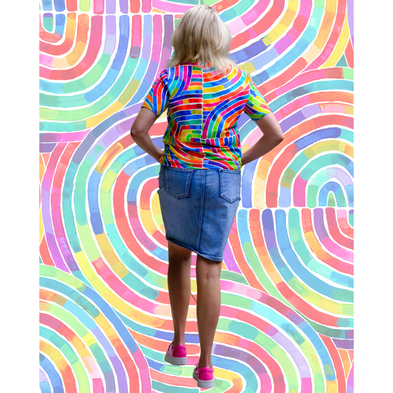 Original Boxy Tee - Rainbows | Rainbow Boxy Tee