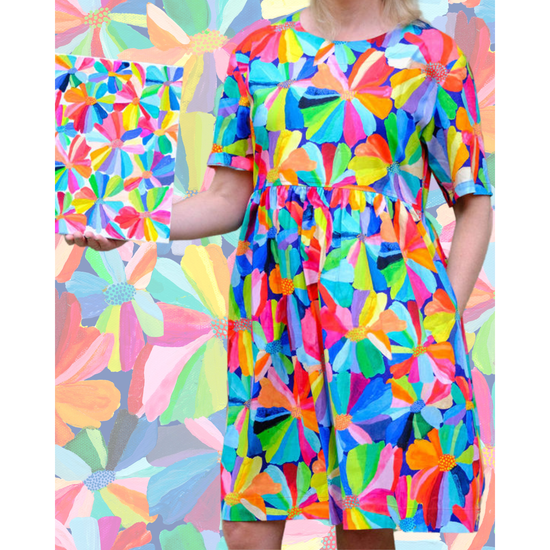 Petal Party - Summer Smock Dress | Lordy Dordie