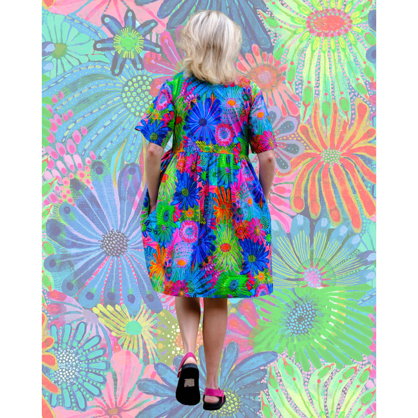 Garden of Eden - Summer Smock Dress | Colourful Smock Dresses