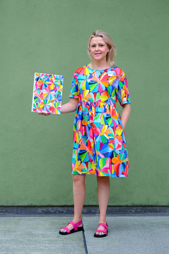 Petal Party - Summer Smock Dress | Colourful Smock Dress