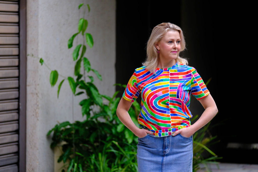 Original Boxy Tee - Rainbows | Rainbow Boxy Tee