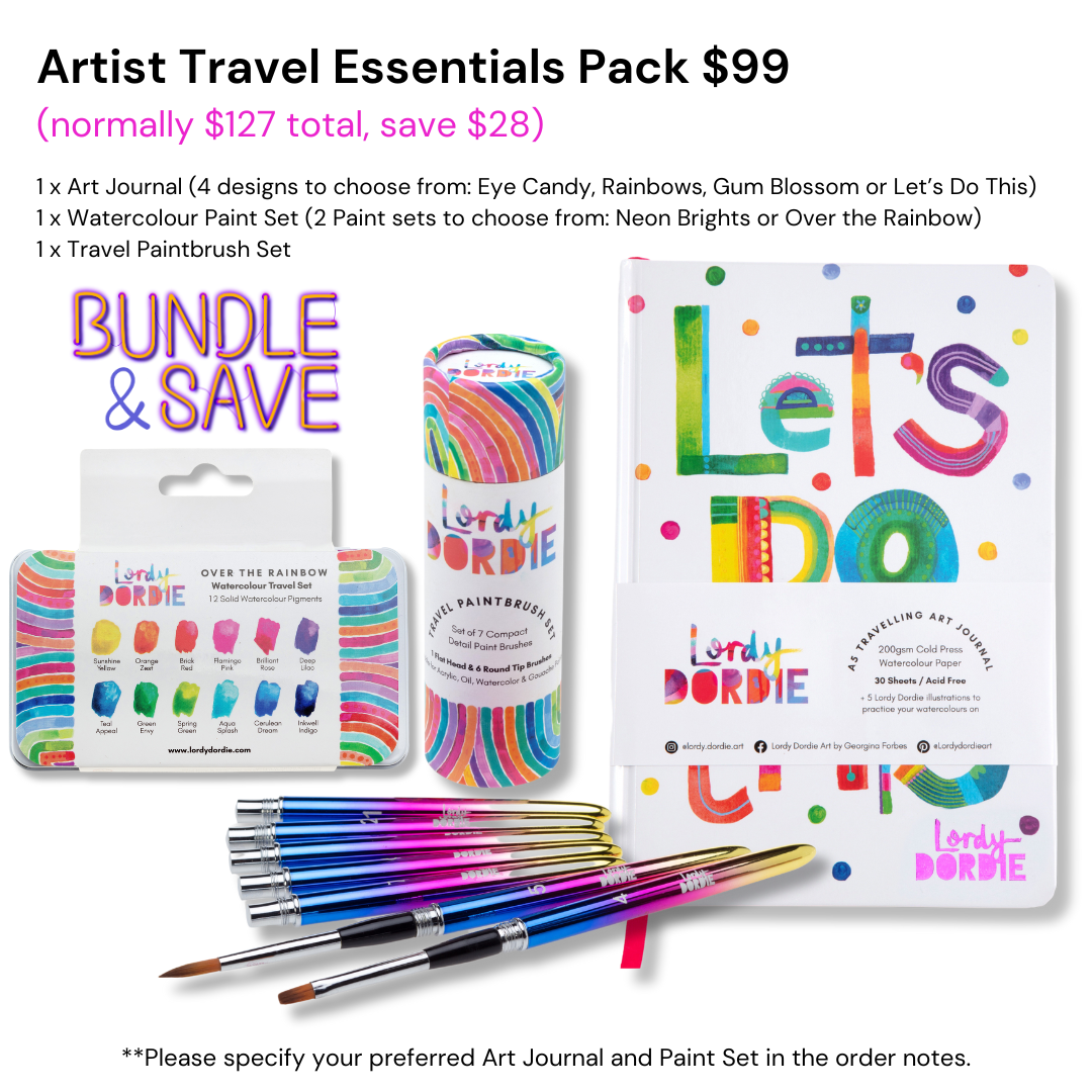 Artist Travel Essentials Pack BUNDLE $99 ($127 Value)