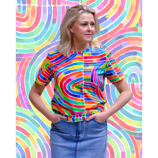 Original Boxy Tee - Rainbows | Rainbow Boxy Tee