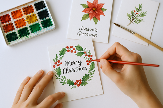 Paint Your Own Watercolour Christmas Cards – A Festive Workshop with Lordy Dordie