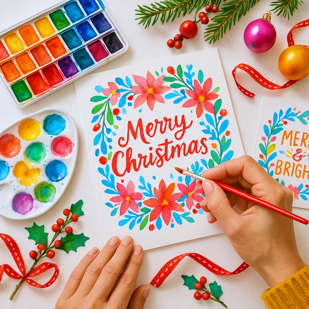 Paint Your Own Watercolour Christmas Cards – A Festive Workshop with Lordy Dordie
