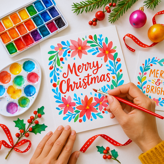 Paint Your Own Watercolour Christmas Cards – A Festive Workshop with Lordy Dordie