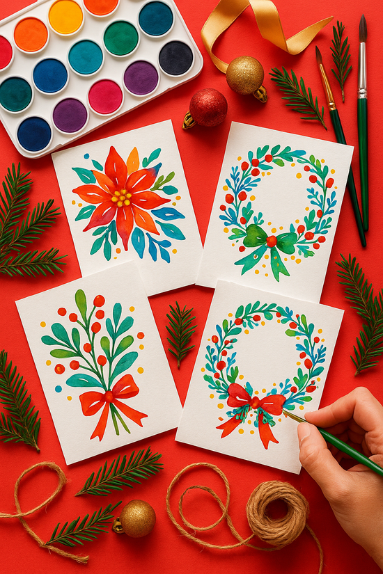 Paint Your Own Watercolour Christmas Cards – A Festive Workshop with Lordy Dordie