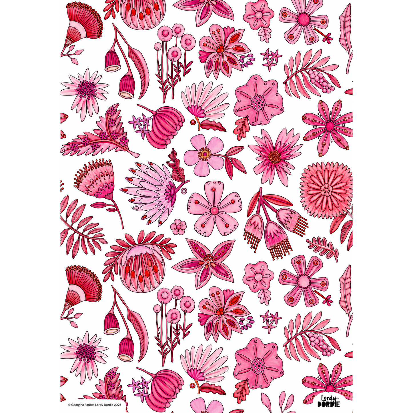 Willowing Arts: Botanicals Colouring & Inspiration Sheet (PDF Download)