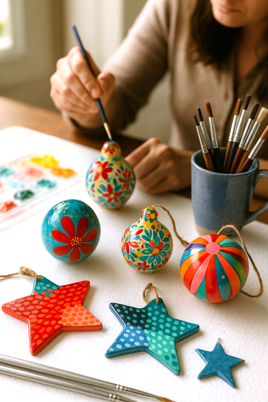 Paint Your Own Christmas Ornaments – A Festive Ceramic Workshop with Lordy Dordie