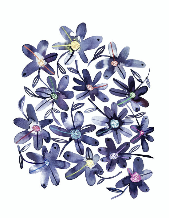 "Dizzy Daisies" Original Watercolour Artwork on Paper | Australian Artwork For Sale