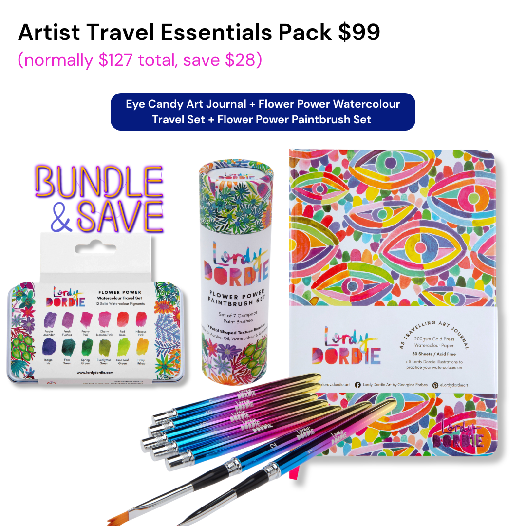 Artist Travel Essentials Pack BUNDLE $99 ($127 Value)
