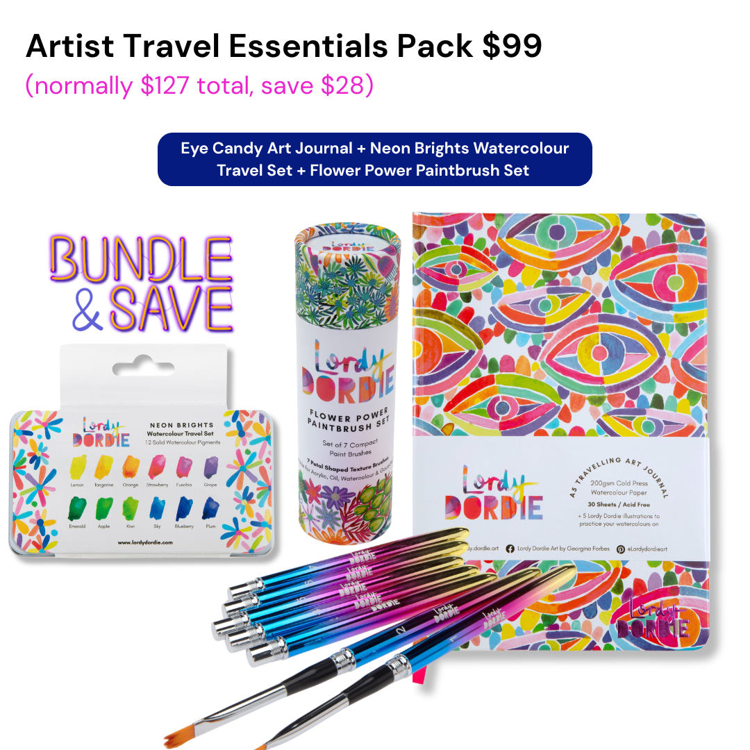 Artist Travel Essentials Pack BUNDLE $99 ($127 Value)