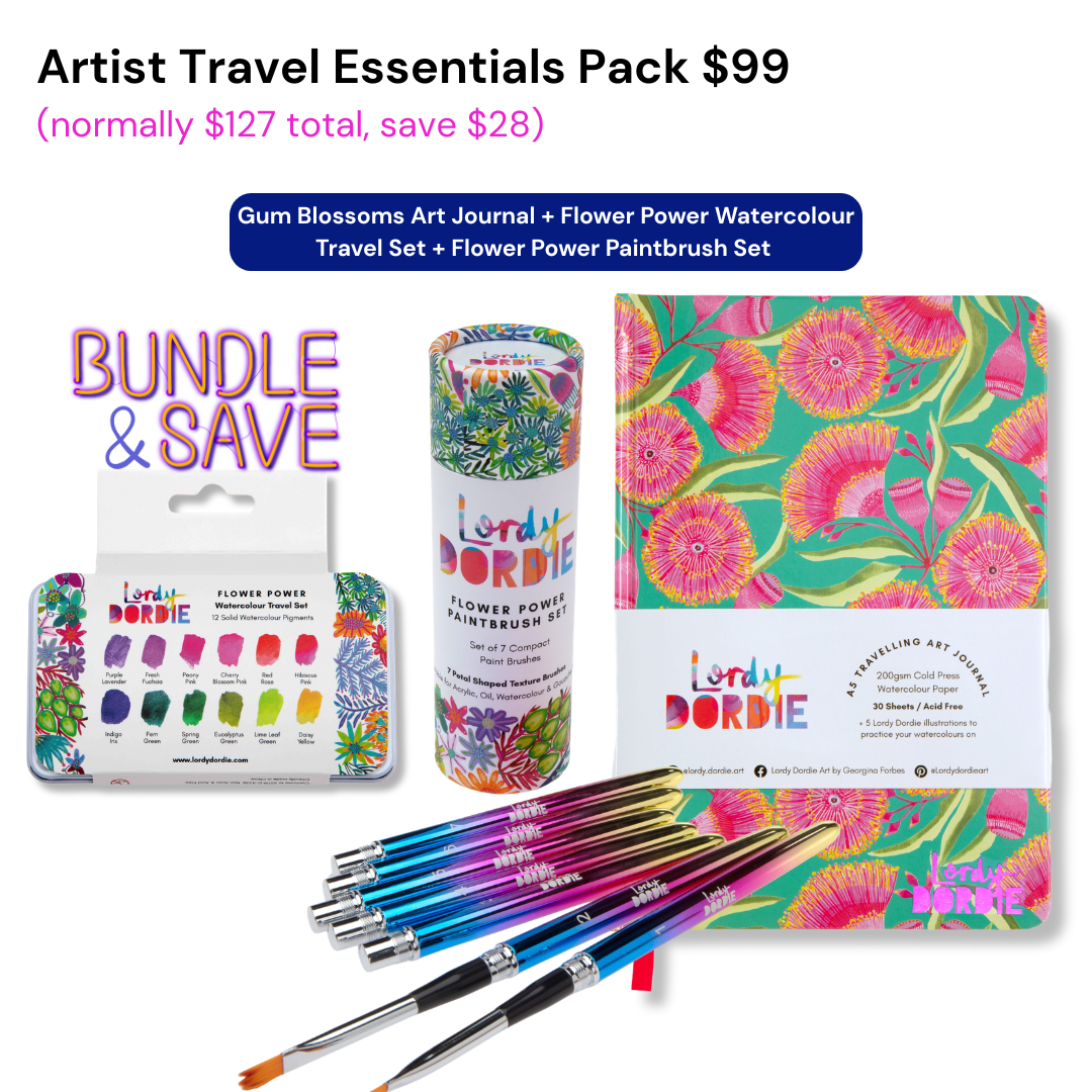 Artist Travel Essentials Pack BUNDLE $99 ($127 Value)