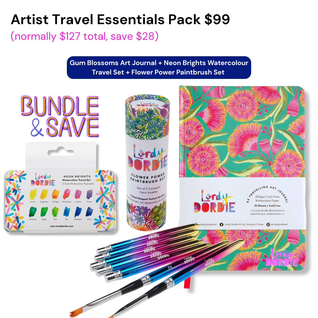 Artist Travel Essentials Pack BUNDLE $99 ($127 Value)