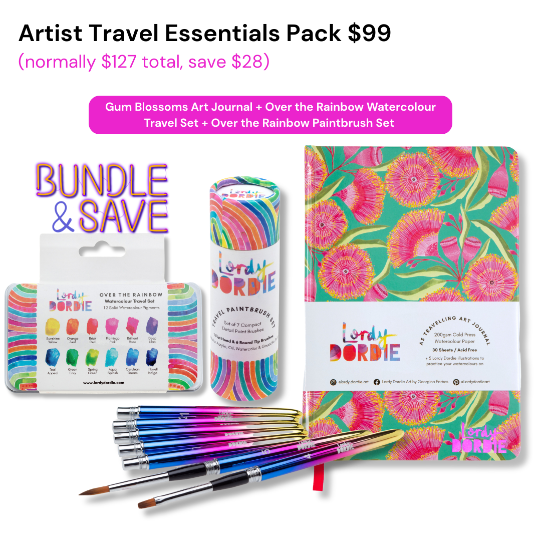 Artist Travel Essentials Pack BUNDLE $99 ($127 Value)