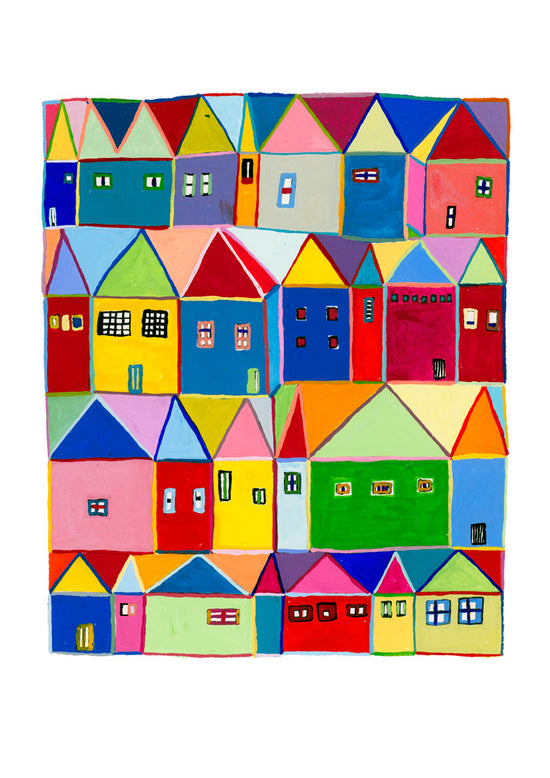 LITTLE VILLAGE Colouring-In Sheet (PDF Download)