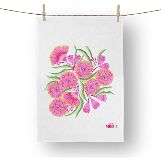 Art Tea Towel - Gum Blossoms (designed & printed in Australia)