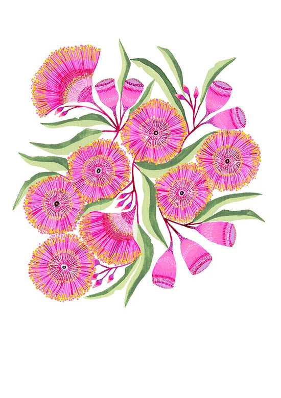 GUM BLOSSOMS Colouring-In Sheet (PDF Download)