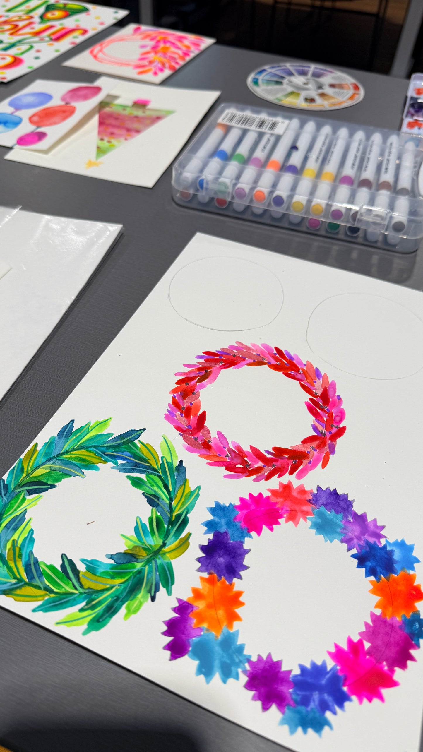 Paint Your Own Watercolour Christmas Cards @ Collective Store, Wynnum
