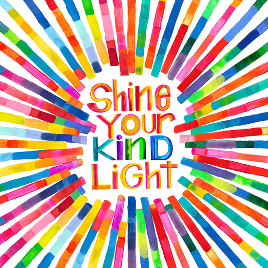 SHINE YOUR KIND LIGHT Colouring In Sheet (PDF Download)