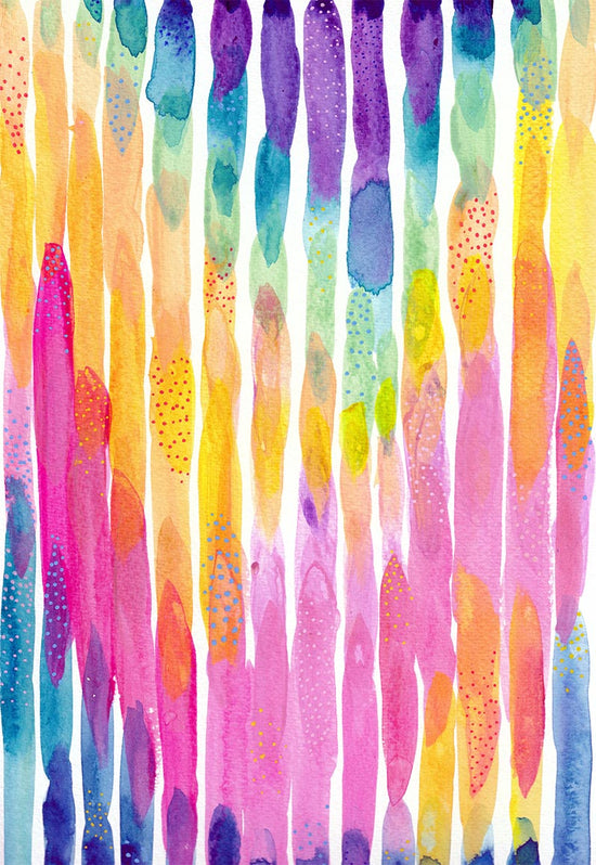 "Waterfall" Original Acrylic Artwork on Paper (A4: 21x29.7 cm)