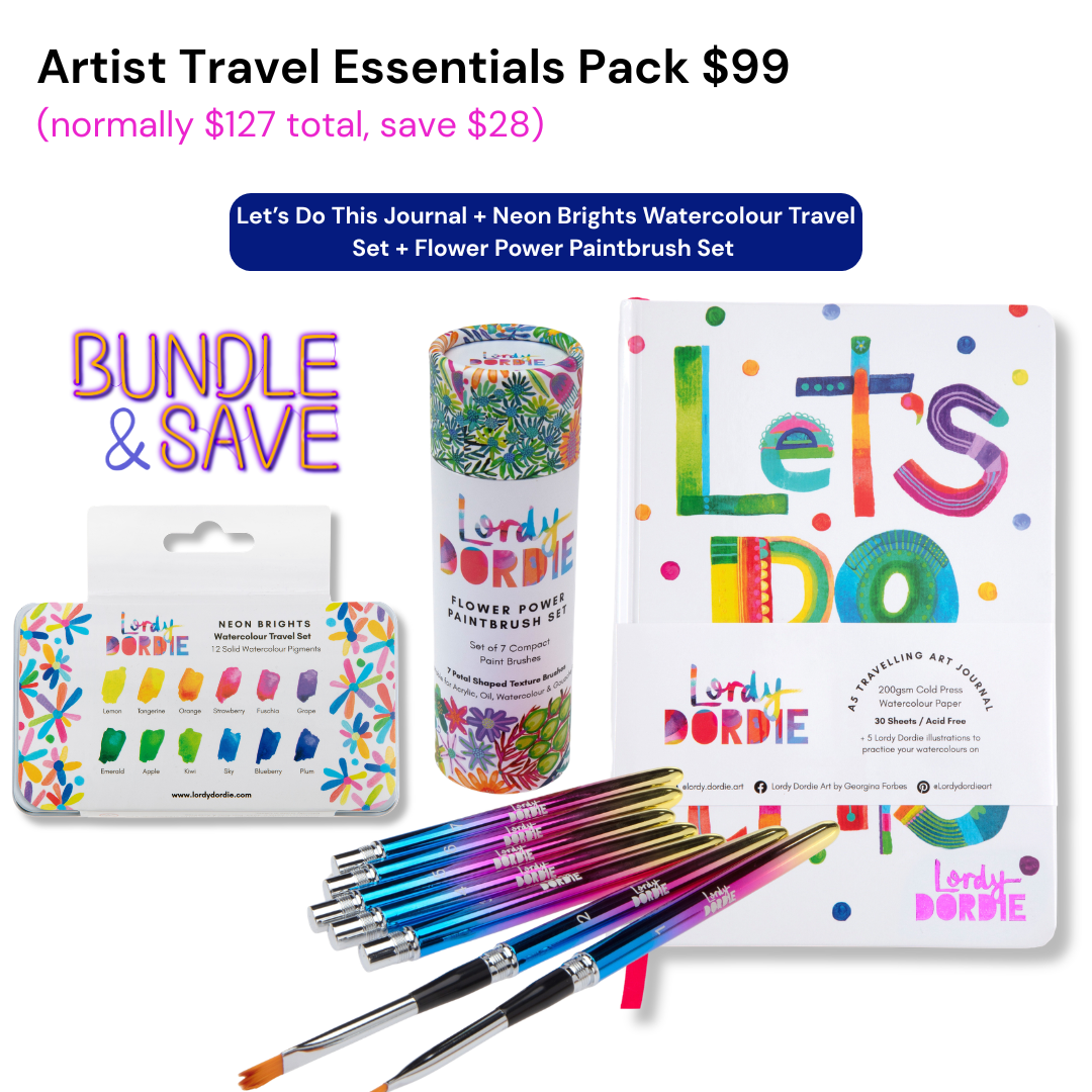 Artist Travel Essentials Pack BUNDLE $99 ($127 Value)