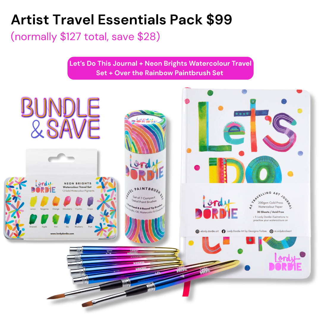 Artist Travel Essentials Pack BUNDLE $99 ($127 Value)