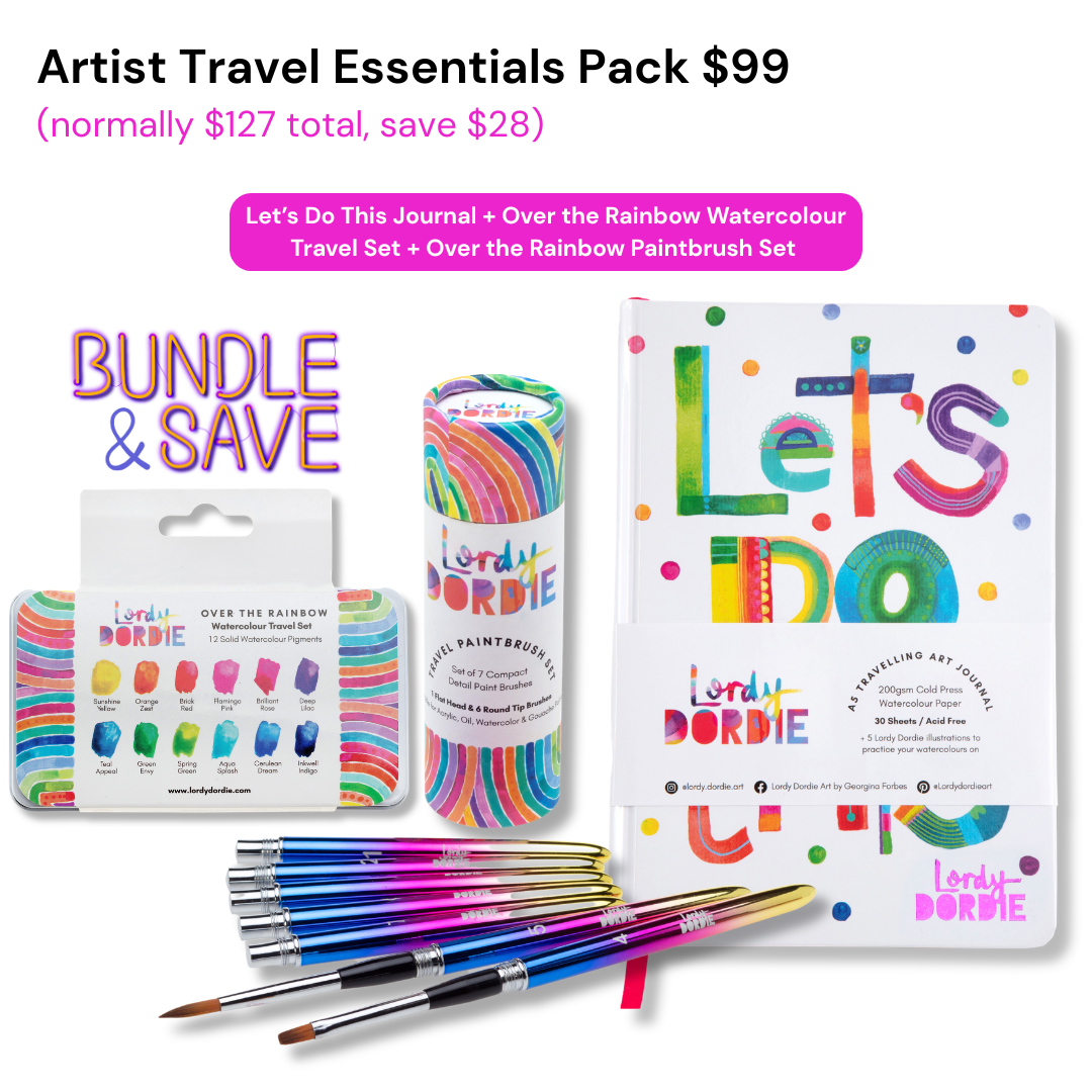 Artist Travel Essentials Pack BUNDLE $99 ($127 Value)