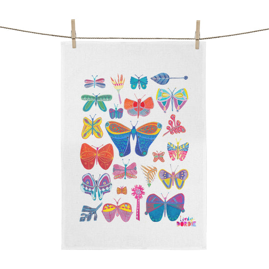 Load image into Gallery viewer, Art Tea Towel - Little Wings ((designed &amp;amp; printed in Australia)
